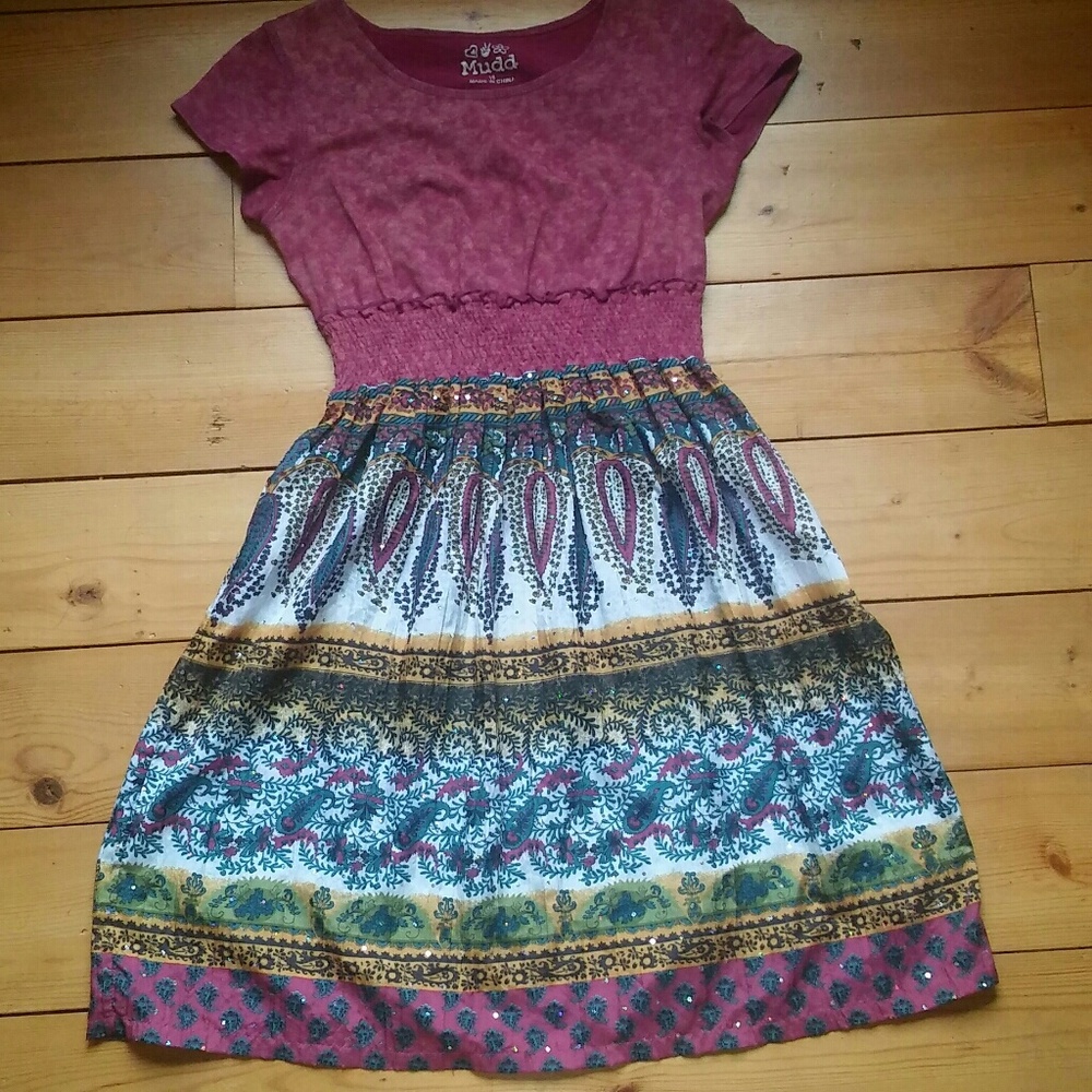 Pink and Patterned Dress